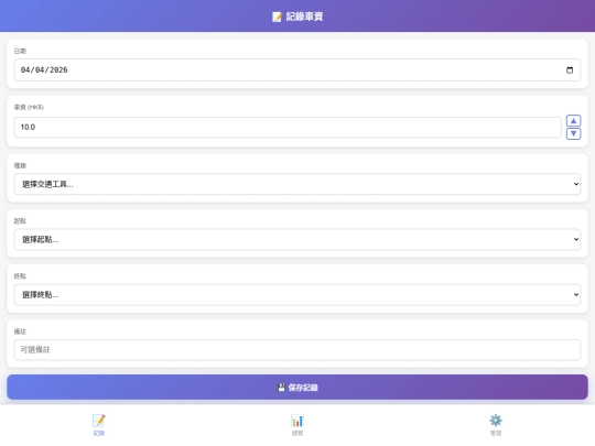 faretrack screenshot