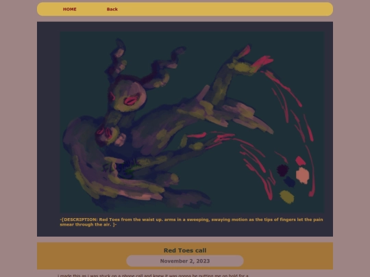 ARTS/DIGI/2023digiINDIE/redtoescall screenshot