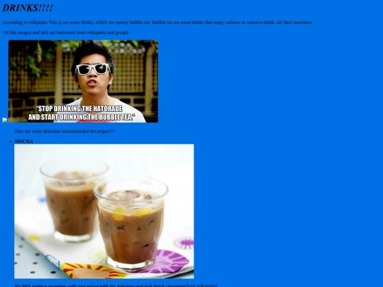 drinks screenshot