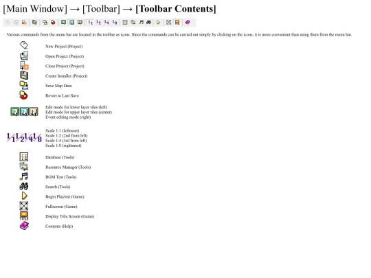 rpg2003/toolbarcontents screenshot