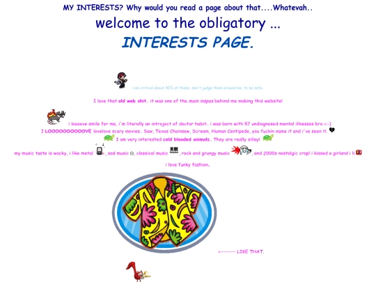 interests screenshot