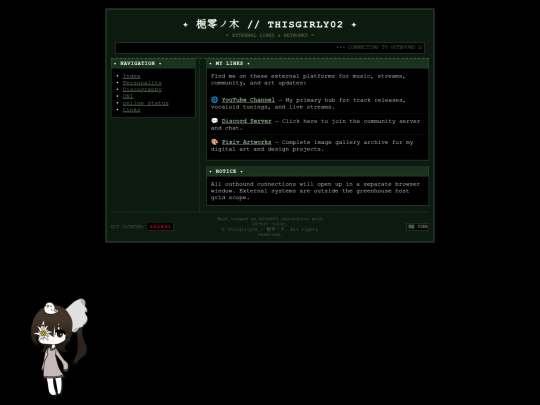 links screenshot