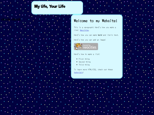 index screenshot