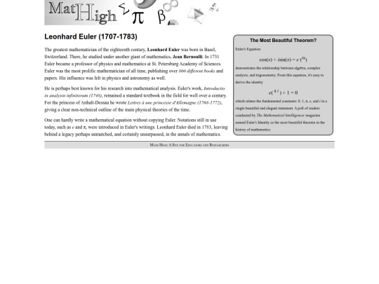 mathhigh screenshot