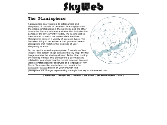 skymap screenshot