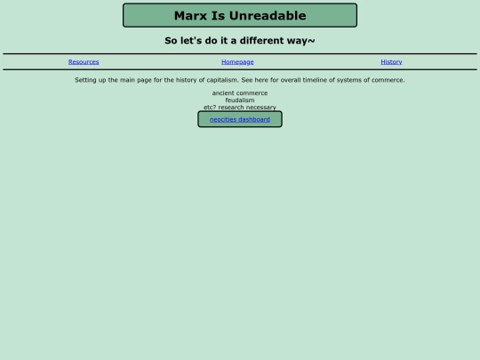 Projects/Marx Is Unreadable/history screenshot