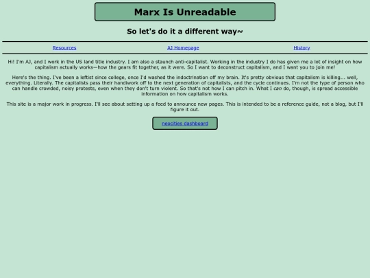 Projects/Marx Is Unreadable screenshot