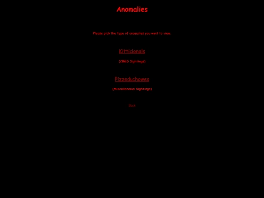 anomalies screenshot