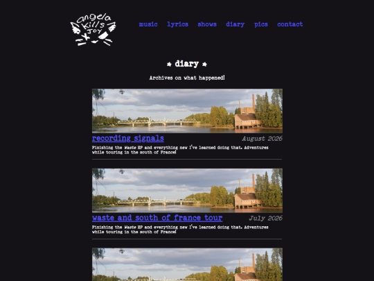 diary screenshot