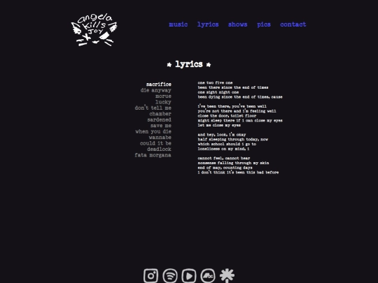 lyrics screenshot
