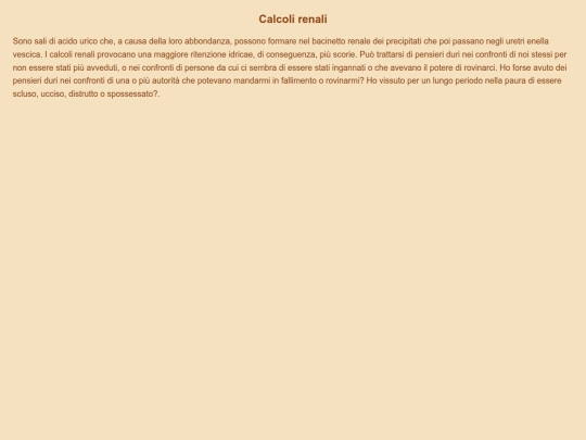 apparato escretore/calcolirenali screenshot