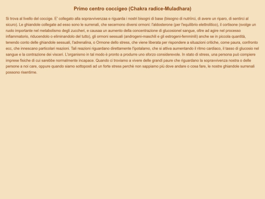 ghiandole e 7 chakra/centrococcigeo screenshot