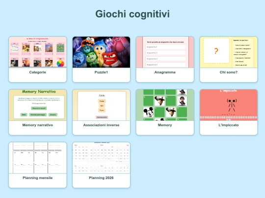 giochinterattivi/giocognitivi screenshot