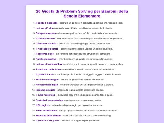 giochinterattivi/relazioni e problem solving/problemsolving screenshot