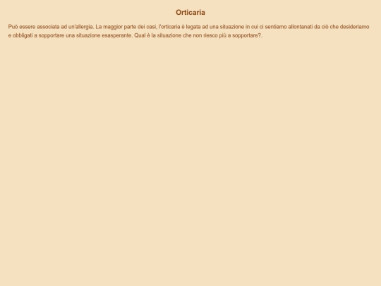 pelle/orticaria screenshot