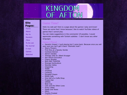 games screenshot