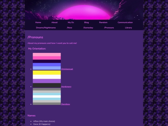 pronouns screenshot