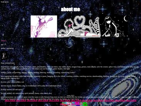 aboutme screenshot