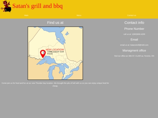 contact us screenshot