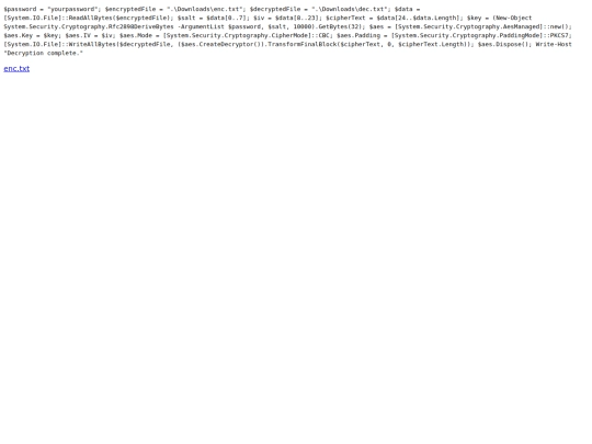 enc screenshot