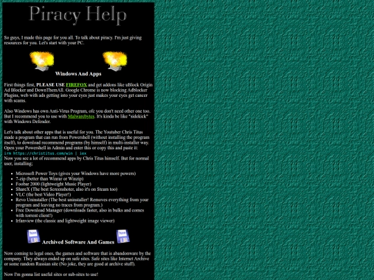 pages/piracyhelp screenshot