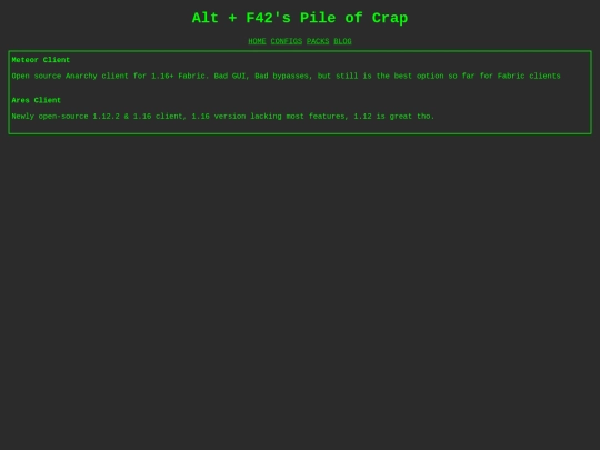 clients screenshot