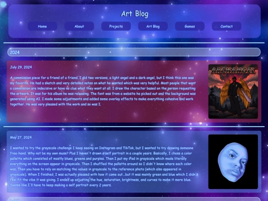 artblog screenshot