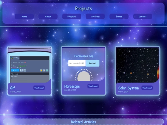 projects screenshot