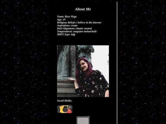 AboutMe screenshot