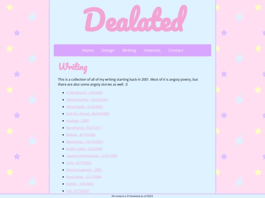 writing screenshot