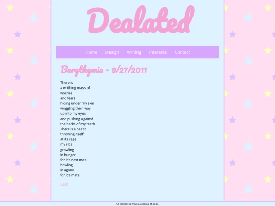 writing/barythymia screenshot