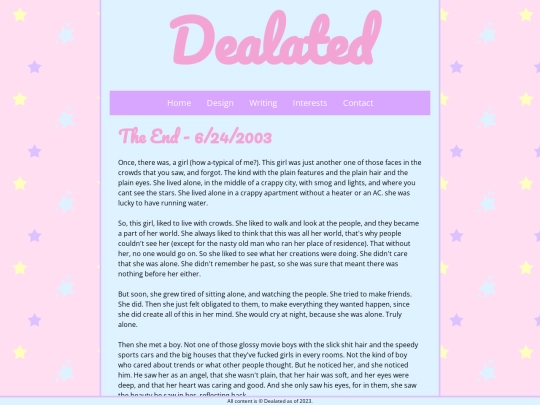 writing/the-end screenshot