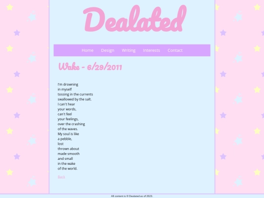 writing/wake screenshot