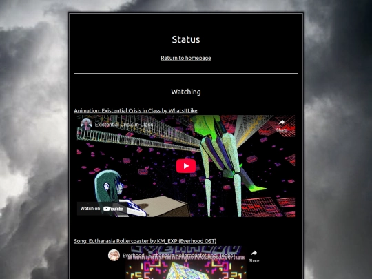 status screenshot