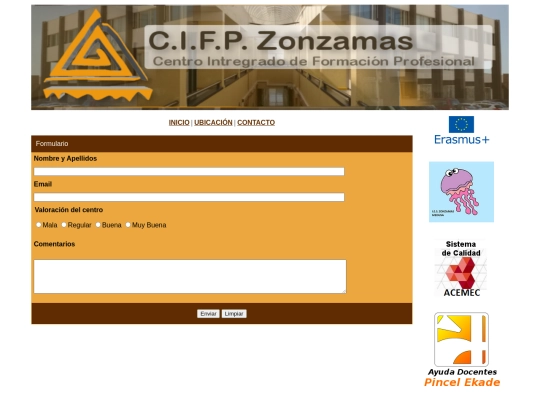 html/Contacto screenshot