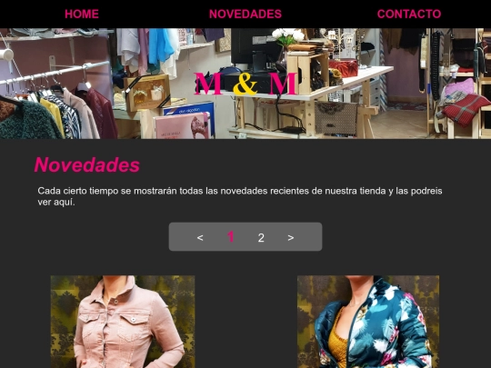 paginas/novedades screenshot
