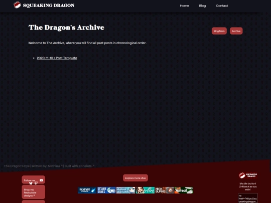 blog/archive screenshot