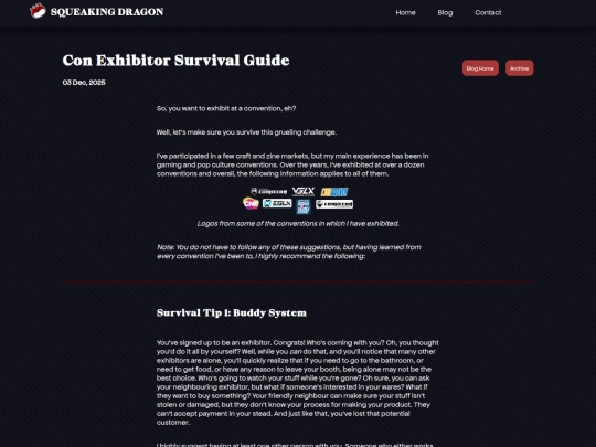 blog/posts/2025-12-03-Con-Exhibitor-Survival-Guide screenshot