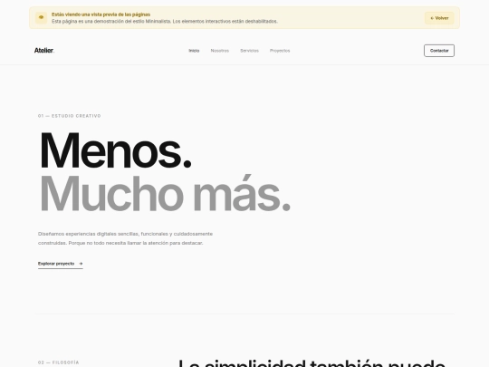 estilos/minimalista screenshot