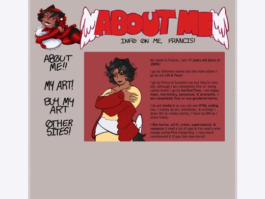 about-me screenshot