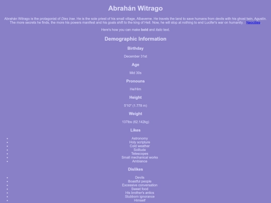 Dies Irae/CharacterFiles/Abrahan screenshot