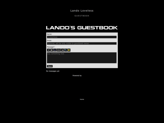 guestbook screenshot