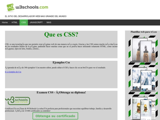 trabajo w3school/PagCss screenshot