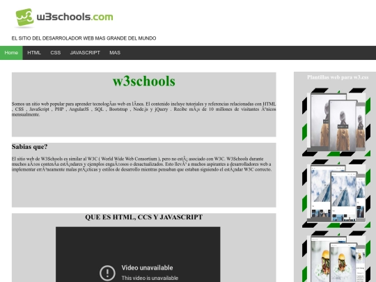 trabajo w3school screenshot