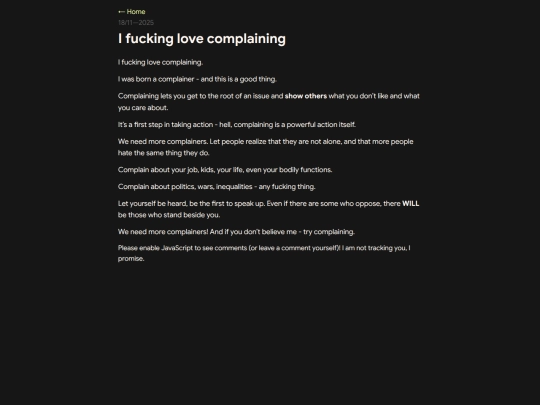 posts/i-love-complaining screenshot