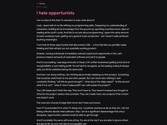 posts/opportunists screenshot