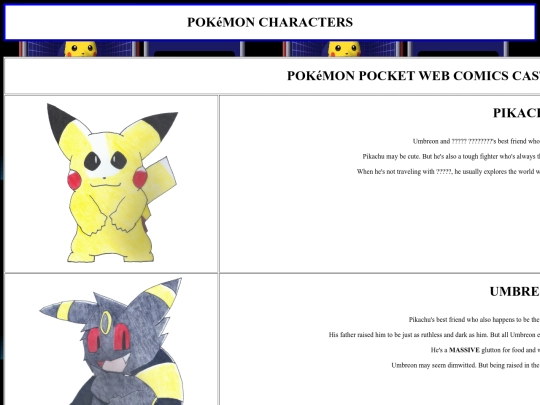PKMN Chara/OCPokedex screenshot