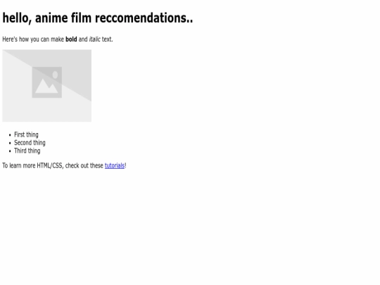index screenshot