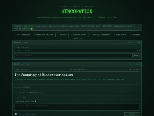 index screenshot