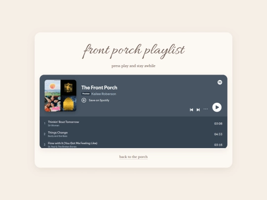playlist screenshot